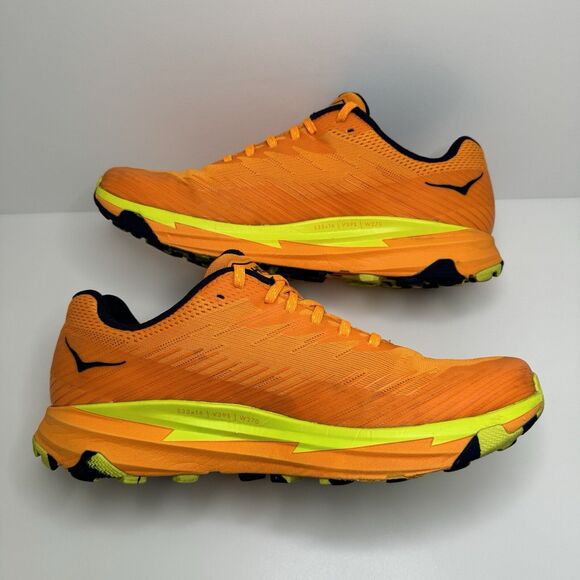 HOKA Torrent 2 Trail Orange Running Shoes Sneakers 1110496 Men’s Size 9 *GREAT* - Picture 9 of 10